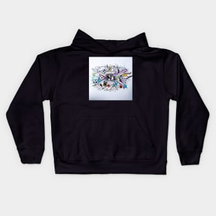 Stray Kids Double Knot Doodle Kids Hoodie